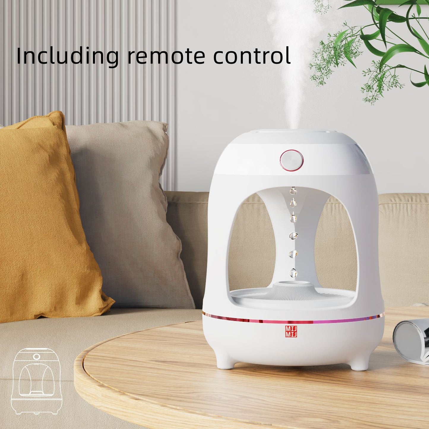 Anti Gravity Water Humidifier | Desk Decorate Lamp | WhiteDiamonds