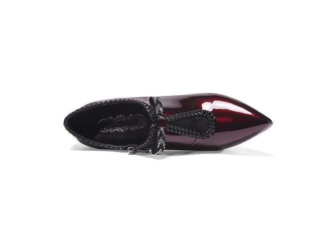 Black Leather Heels | Low Top High Heels | WhiteDiamonds