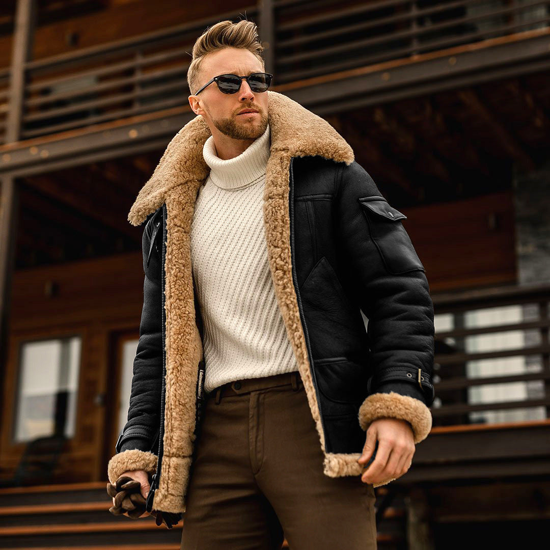 Men Military Fleece Warm Winter Jackets Male Fur Collar Coats Army Tactical Jacket