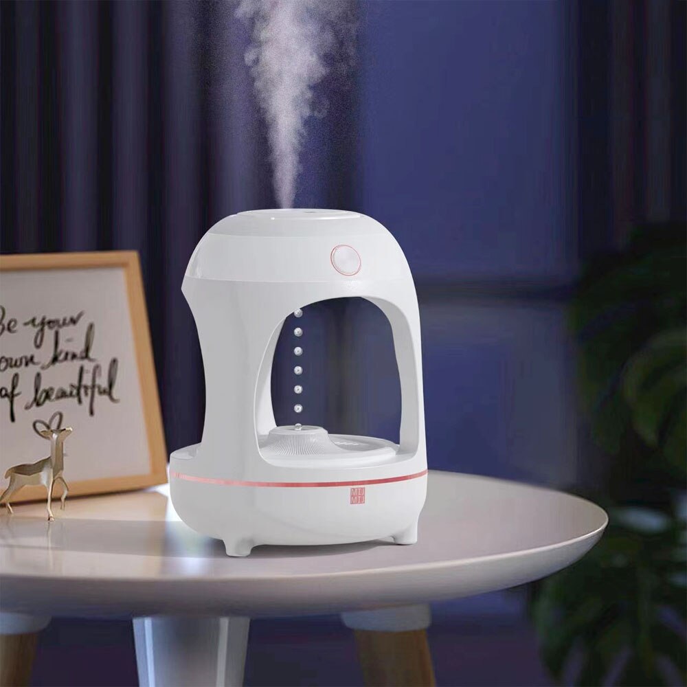 Anti Gravity Water Humidifier | Desk Decorate Lamp | WhiteDiamonds