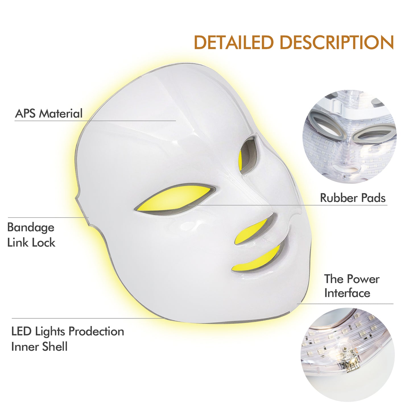 LED Face Mask | 7 Colors LED Mask | WhiteDiamonds