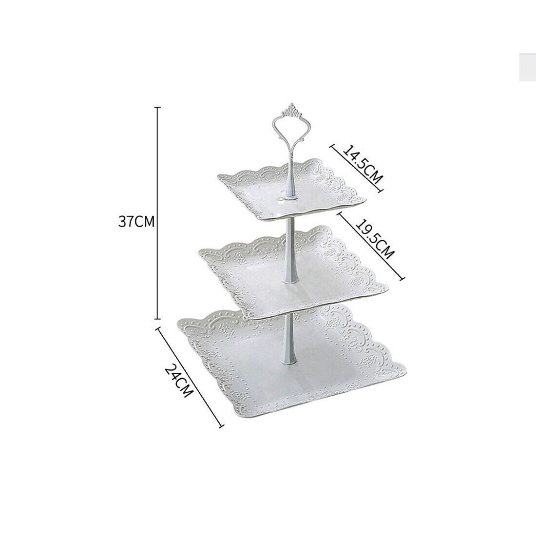 3-Tier Cake Stand | Wedding Party Plates | WhiteDiamonds