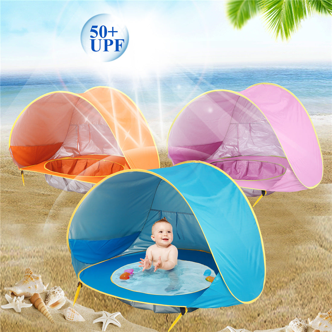 Pop up Beach Tent | Baby Beach Tent | WhiteDiamonds