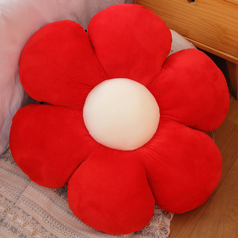 Color Flower Pillow Sun Flower Plush Cushion