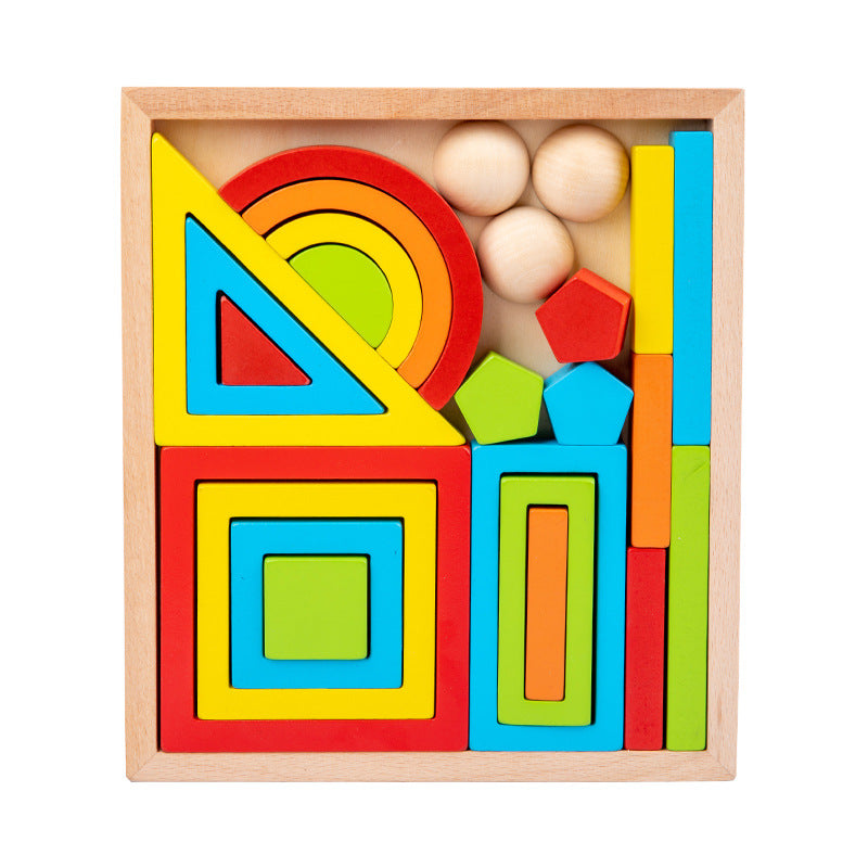 Early Childhood Education With Rainbow Building Blocks