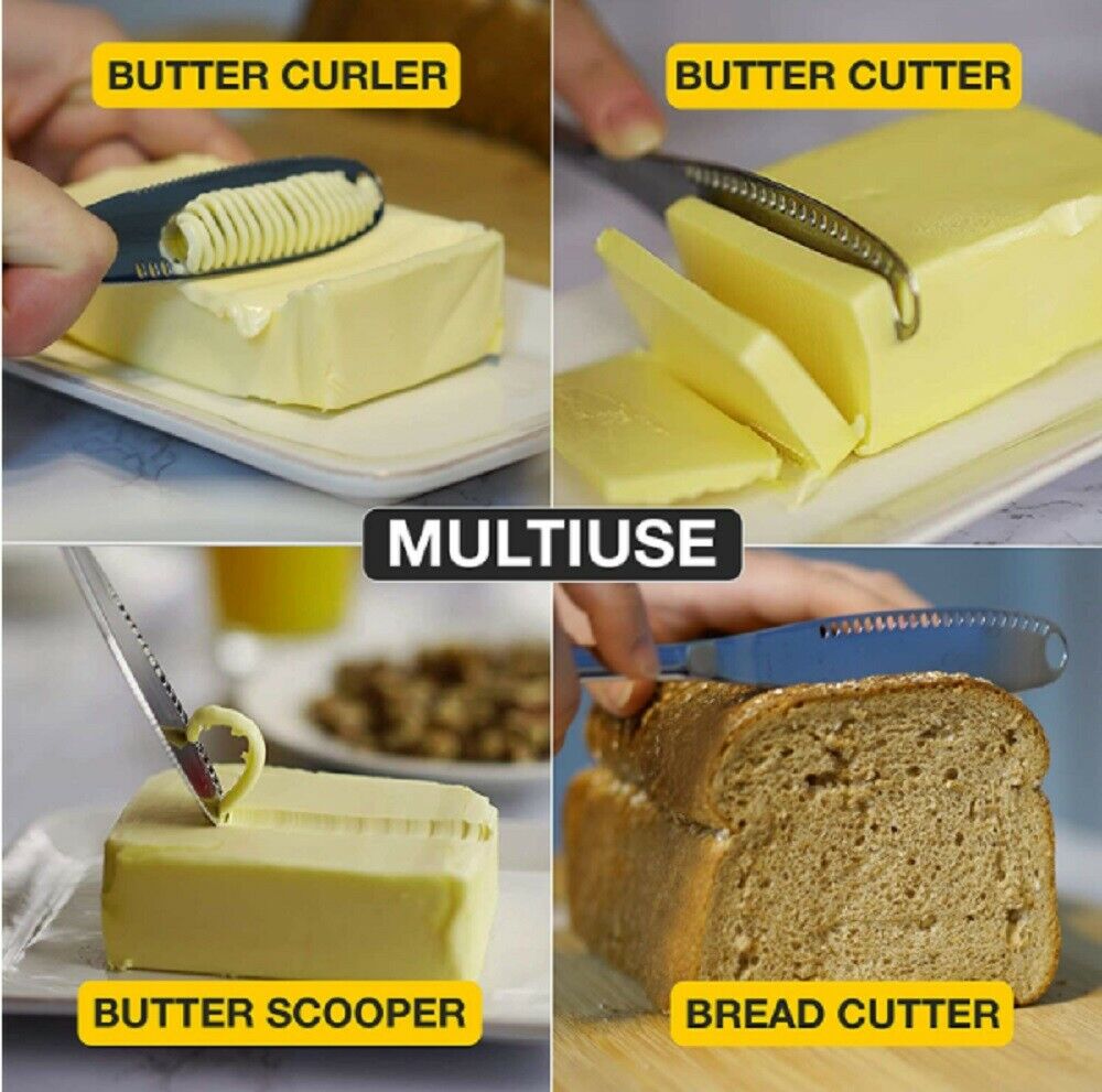 Butter Spreader Knife | 3 In 1 Butter Knife | WhiteDiamonds