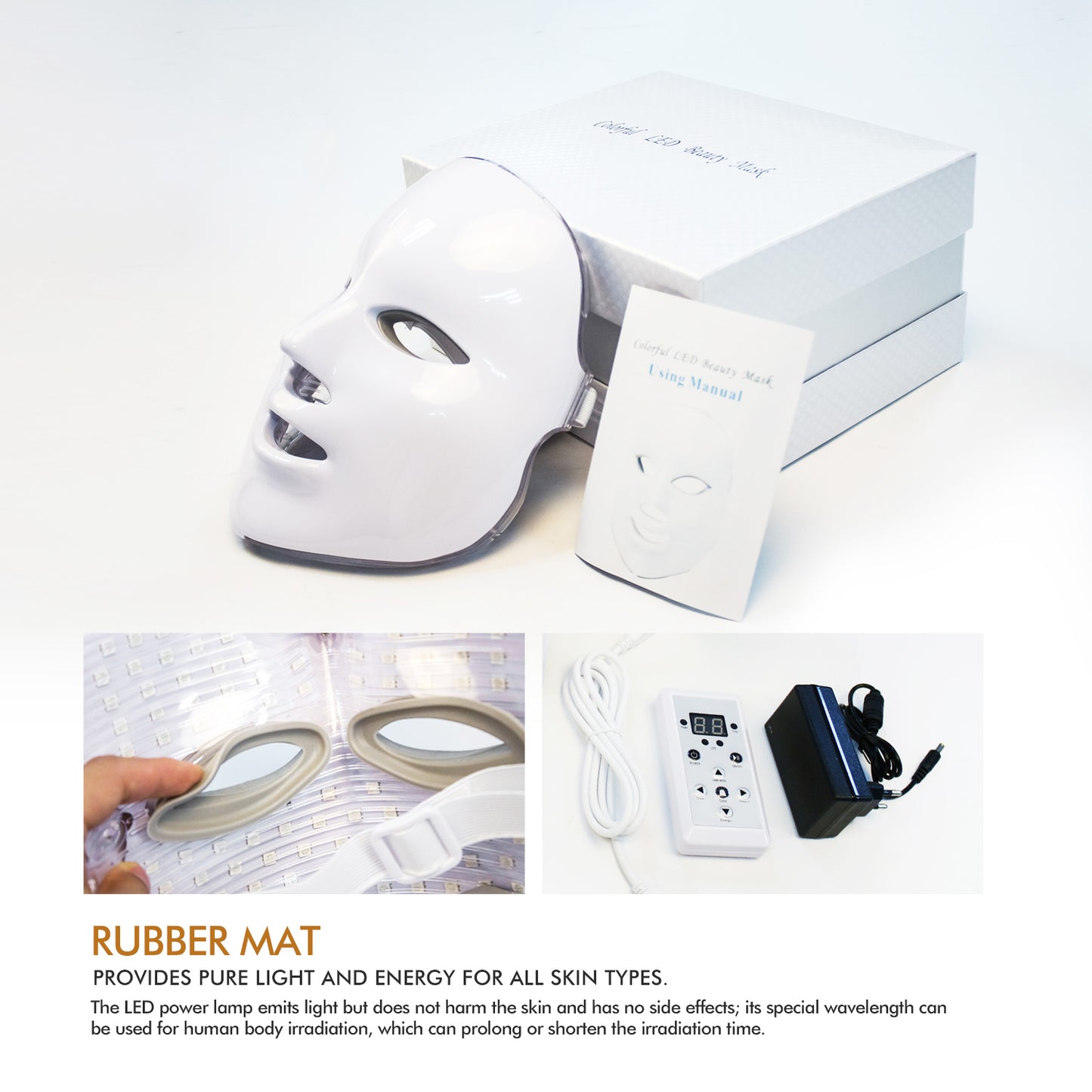 LED Face Mask | 7 Colors LED Mask | WhiteDiamonds