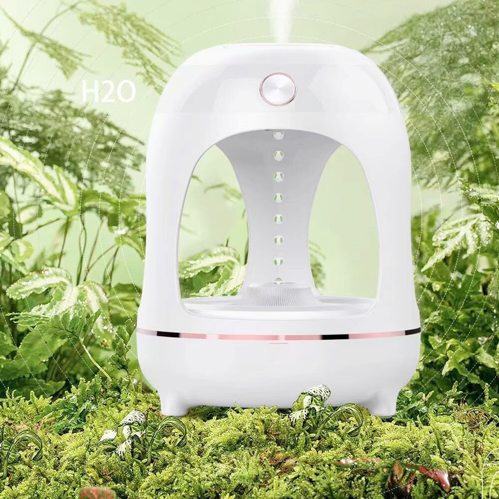 Anti Gravity Water Humidifier | Desk Decorate Lamp | WhiteDiamonds