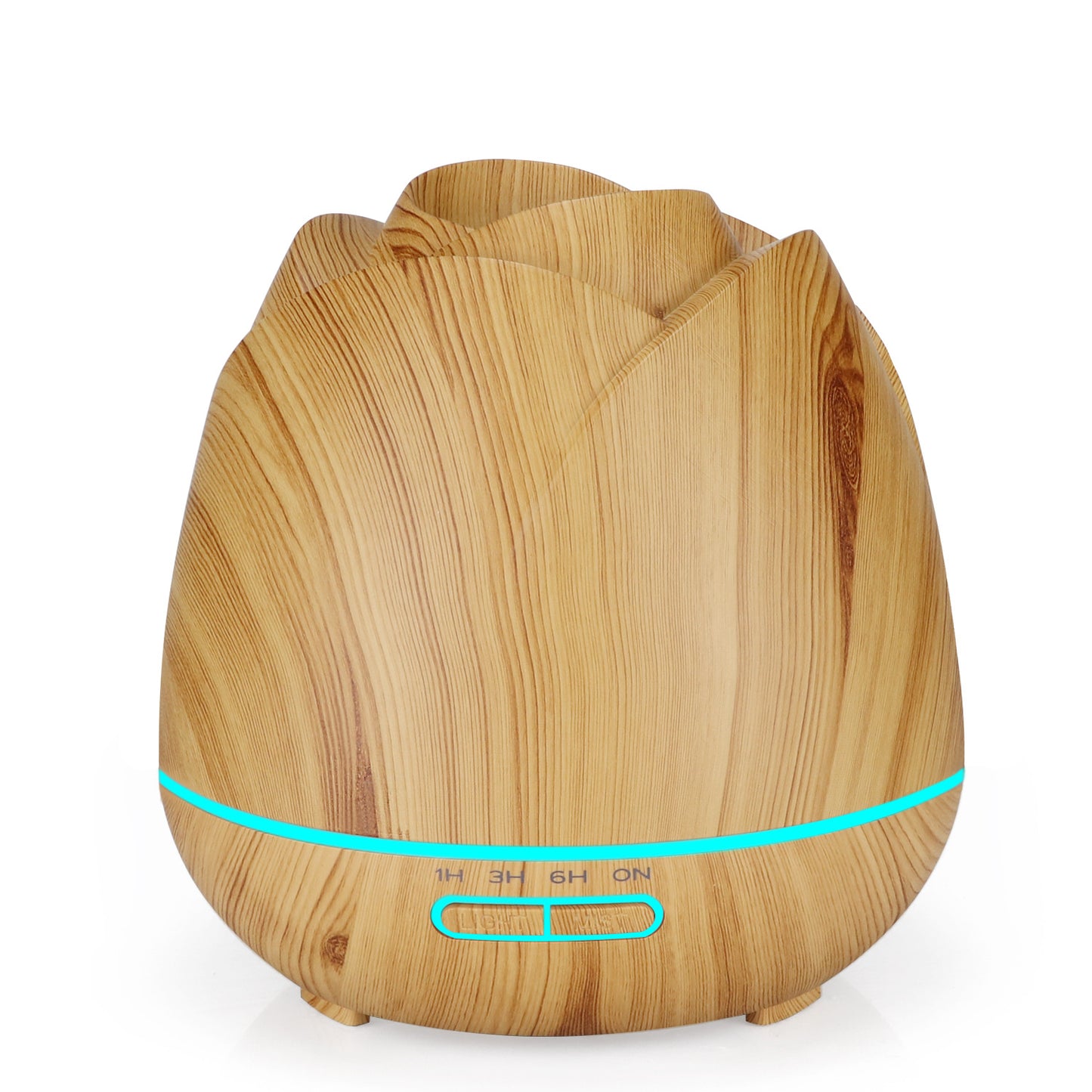 Light Wood Grain 400ml Colorful Light Rose Humidifier