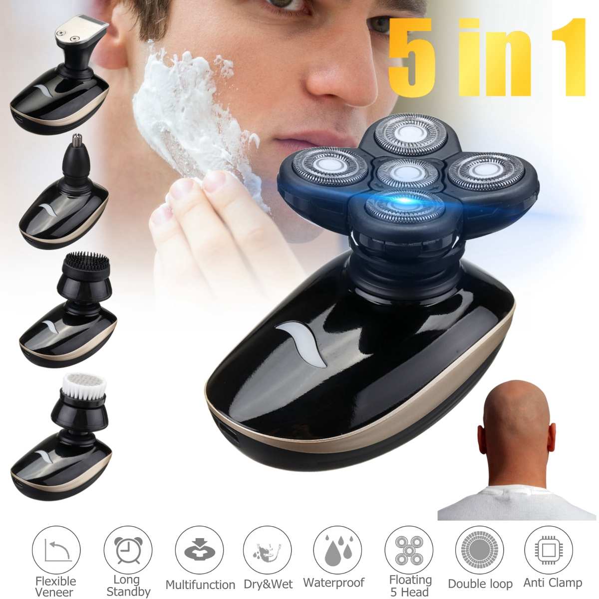 Electric Head Shaver | 4D Electric Shaver | WhiteDiamonds