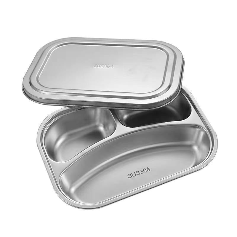 Stainless Steel Dinner Plate Lunch Box Set