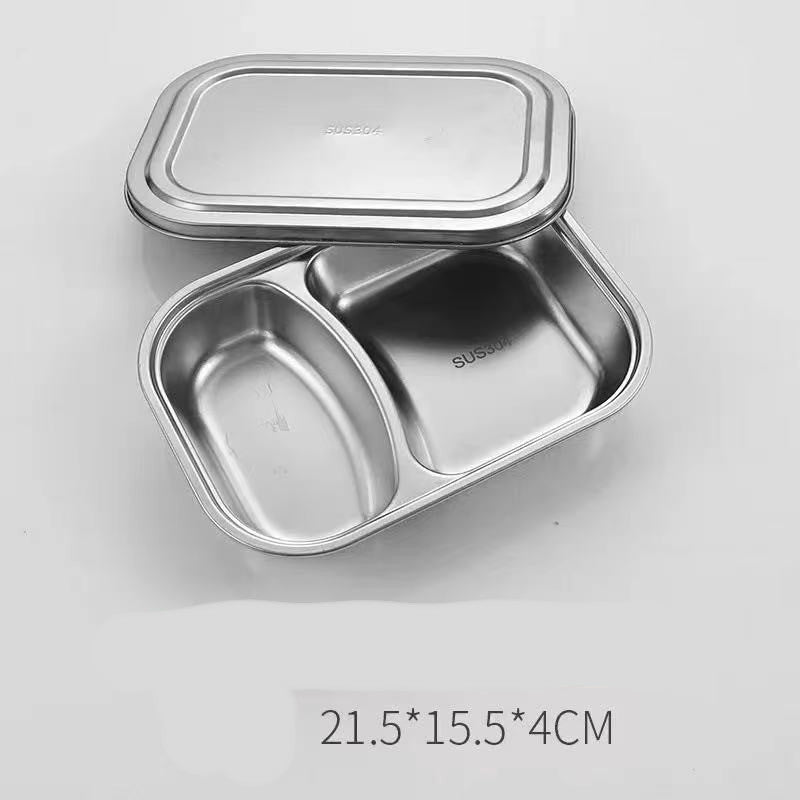 Stainless Steel Dinner Plate Lunch Box Set