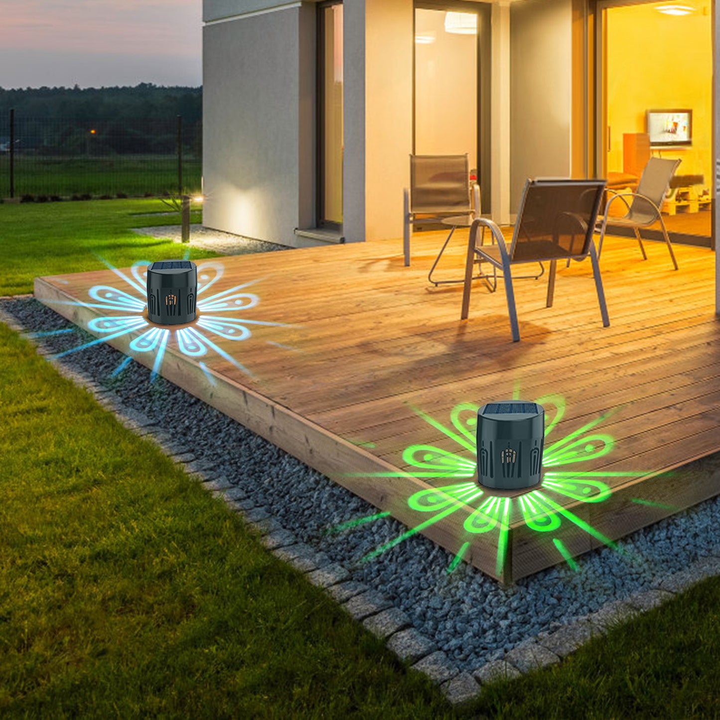 Solar 360-degree Luminous Shadow Ambience Light