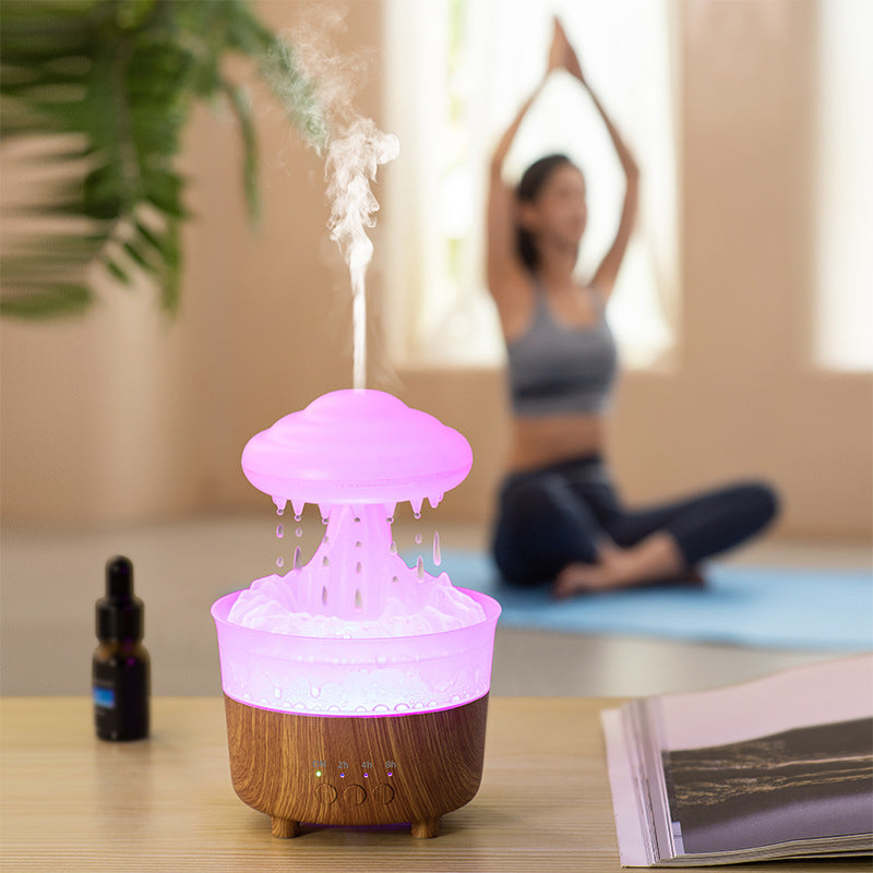 Creative Colorful Light Raindrops Aroma Diffuser Desktop Humidifier Home Decor